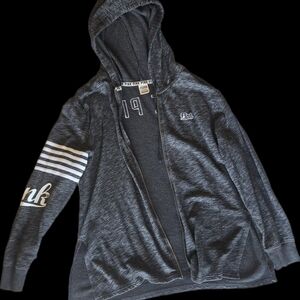 PINK Victoria's Secret Charcoal Zip-Up Jacket